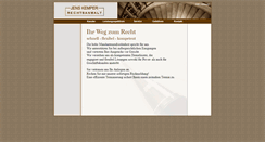 Desktop Screenshot of kemper-rechtsanwalt.de